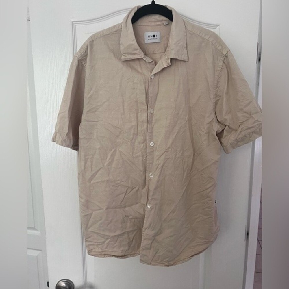 No Nationality Cream Button Down SZ XL